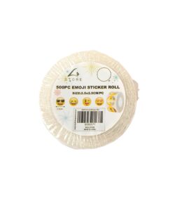 Big Emoji Sticker Roll 2.5x2.5cm 500pc