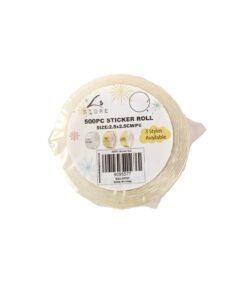 Metallic Sticker Roll 2.5x2.5cm 500pc