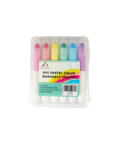 Pastel Color Washable Crayon 6pc