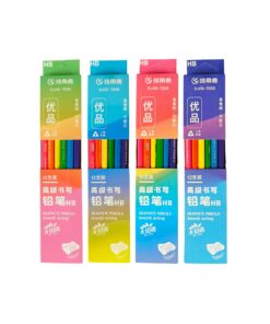 Neon Color Design HB Black Pencil 12pc