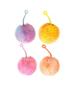 Luminous Fluffy Hairy Ball 8cm Assorted