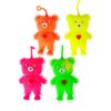 Luminous Fluffy Hairy Bear 11cm Assorted