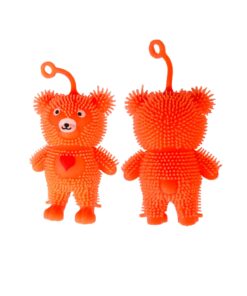 Luminous Fluffy Hairy Bear 11cm Assorted