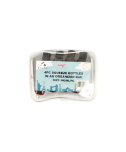 Squeeze Bottles in an Organizer Bag 100ml 4pc
