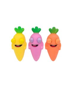 Squishy Carrot with Popping Eyes 12cm Assorted