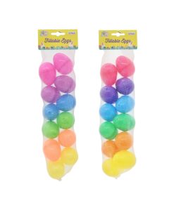 Easter Fillable Eggs 12pk Assorted