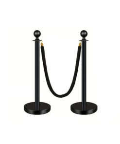 Crowd Control Stanchions with A Velvet Rope