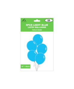 Alternative view of Blue Latex Balloons 18in 5pk