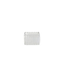 9 Teeth Clear Plastic Comb 15pc 5x4cm