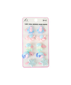 Sea Creature Design Hair Elastic Ties 10pc