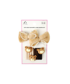Bear Hair Accessory Set 10pc