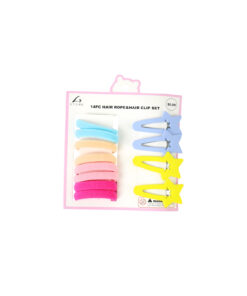 Hair Clip & Elastic Tie Set 14pc