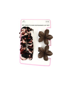 Hair Rope & Clip Accessory Set 4pc