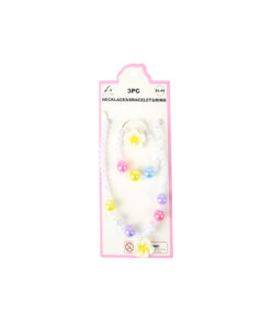 Flower Necklace & Bracelet & Ring Set