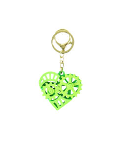 3D Printed Heart Shape Key Ring Assorted