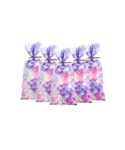 Alternative view of Mermaid Plastic Treat Bags With Twist Ties 24pk