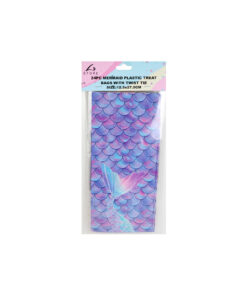 Mermaid Plastic Treat Bags With Twist Ties 24pk