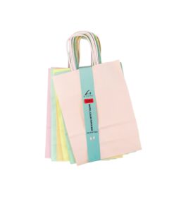 Small Pastel Color Paper Bags 16x22x8cm 12pc