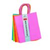 Medium Neon Color Paper Bags 27x22x11cm 12pc