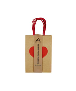 Alternative view of Small Heart Printed Paper Bags 4pc