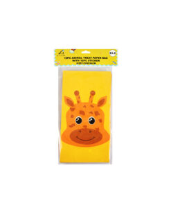Animal Paper Treat Paper Bags With Stickers 10pc