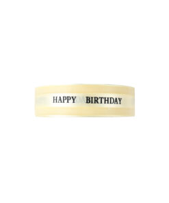 Happy Birthday Organza Ribbon 2.5cm x 45m