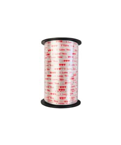 I Love You Printing Curling Ribbon Roll 5mm x 228m