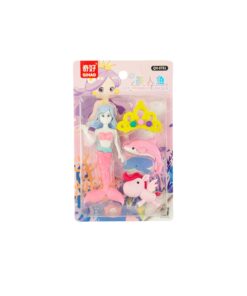 DIY Mermaid Eraser Set Assorted