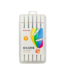 Double Head Color Marker Pen 12pc 16.5cm