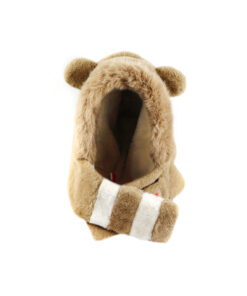 Panda Fluffy Windproof Hat and Scarf