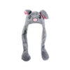 Grey Rabbit Plush Hat