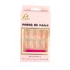 Pink Round Press On Nails 24pc