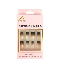 Gradient Colored Press On Nails 24pc