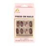 Brown Press On Nails 24pc