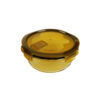 Round Amber Borosilicate Glass Container 880ml