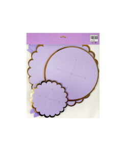 Alternative view of Purple With Gold Hot Stamp Cupcake Tier Stand