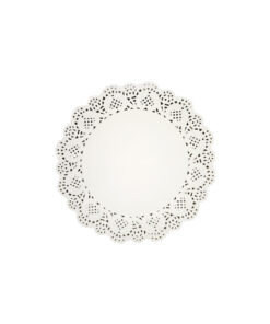 White Round Paper Doilies 100pc