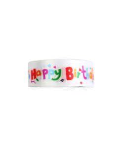 Happy Birthday Organza Ribbon 2.5cm x 22.8m