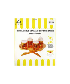 Gold Cupcake Single Tier Stand