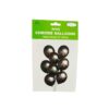 Black Chrome Balloon 12in 8pk
