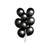 Black Chrome Balloon 12in 8pk
