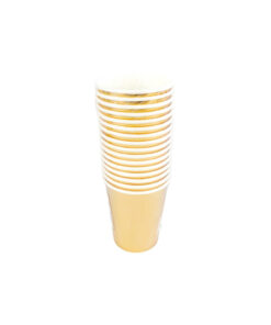 Alternative view of Gold Paper Cup 9oz 16pc