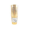 Gold Paper Cup 9oz 16pc