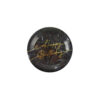 Black Happy Birthday Paper Plate 7in