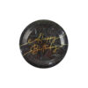 Black Happy Birthday Paper Plate 9in