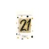 21 Black Gold Double-digit Candle 6.3cm