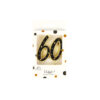 60 Black Gold Double-digit Candle 6.3cm