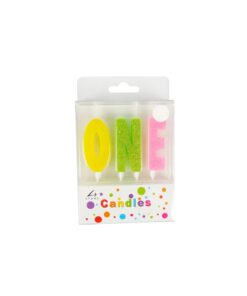 Letter ONE Pick Candles