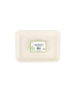 Biodegradable Tray 200x140x15mm 25pc