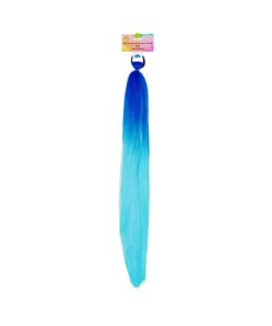 Royal blue Light Blue Party Wig 65cm
